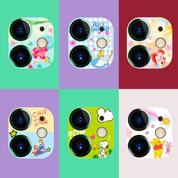 

Cartoon Camera Protector Case For iPhone 11 Pro Max Cute Camera Film Protector Tempered Glass Lens Protection Sticker Cover
