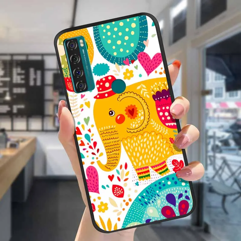 3D Relief Silicone Cartoon Embossed Covers - Durable Back Case Bumper Coque