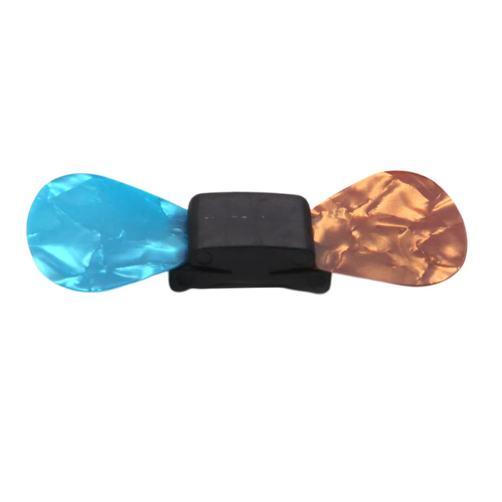 2Pcs Colorful Picks With Black Guitar Pick Holder For Parts Accessory | Спорт и развлечения