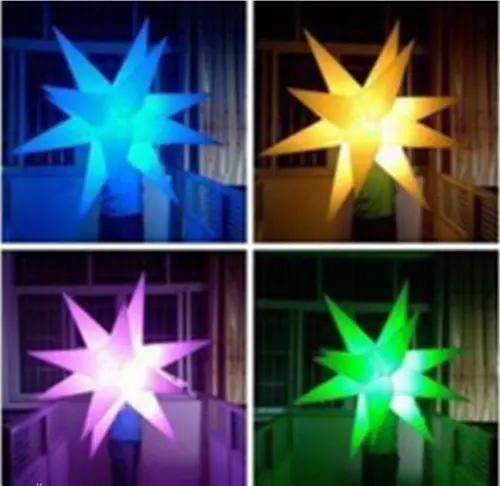 

New Inflatable Party Decoration Star with LED Changeable Light and Blower Brand new