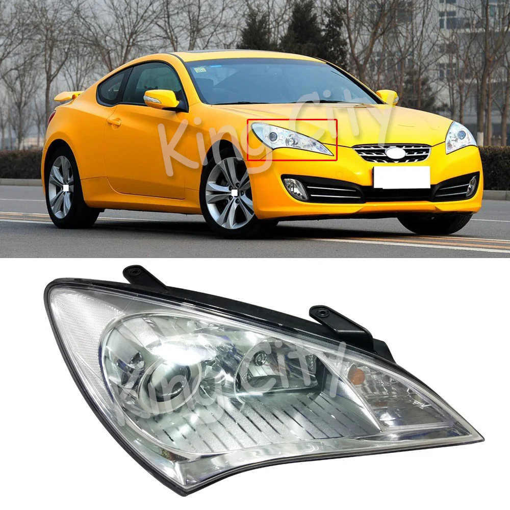 CAPQX для hyundai Genesis Coupe 09-12 передний бампер, головной светильник, налобный фонарь, водительский светильник, дневной ходовой светильник, Головной фонарь, головной светильник в сборе