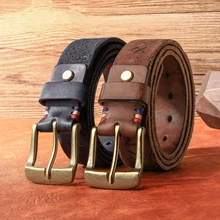 Fashion Designer Men's High-quality Leather Belt Luxury Carved Belt Men's New Belt Jeans Ceinture Homme Denim Black Men Riem