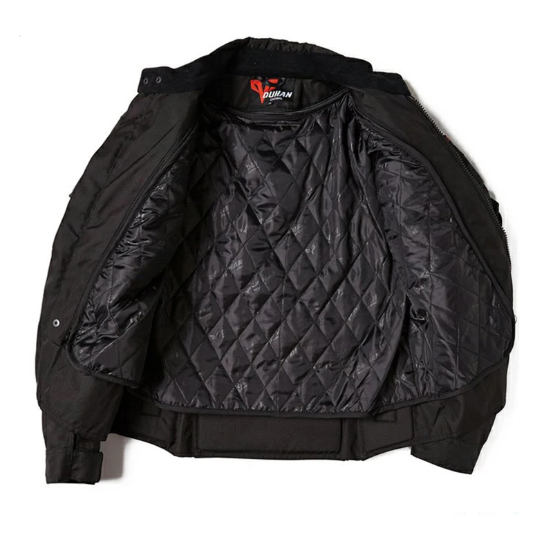 Duhan Fashion Men's Motorcycle Jackets Off-Road Oxford Cloth Motorcycle Riding Racing Moto Jacket Five Protector Clothes