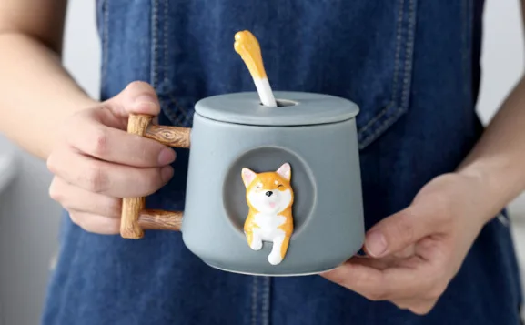 Красивые Детские носки с мультяшными животными Косплей Shiba «Лисья Секретная служба»(Inu Керамика Кружка Творческий Для мужчин и Для женщин Пара кружка с крышкой Ложка Питьевая чашка для воды, кофе