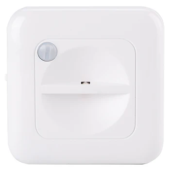 

New Light-Controlled Human Induction Night Light Bedroom Bedside Lamp LED Square Night Light for Cabinet Bedside
