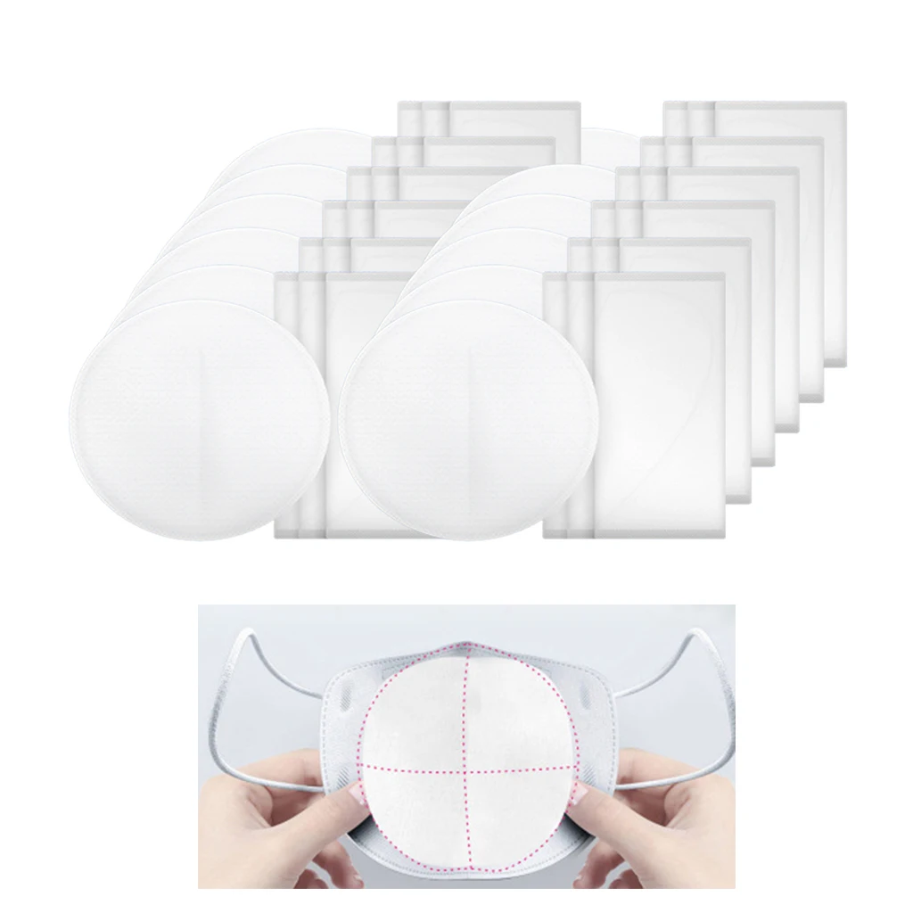 

50Pcs Disposable Filter Pad Mask Replacement Pad in Box Dustproof Masks Filter Cushion Suitable for N95 KN95 KF94 Kids Adult