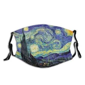 

Van Gogh Reusable Face Mask Anti Bacterial Dust Protection Cover Respirator Muffle Mask with Filters