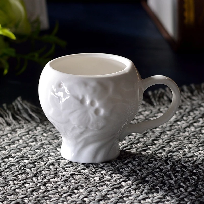Style 01 500 шт оптом высококачественный белый керамический фарфоровый чашка для кофе Ltalian эспрессо маленькая кофейная чашка - Color: Style 01