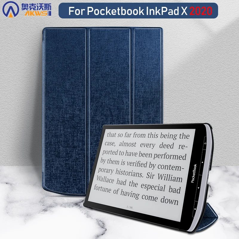 Тонкий чехол для Pocketbook Inkpad X 2020 10 3 дюйма цветной Шелковый Магнитный с принтом |