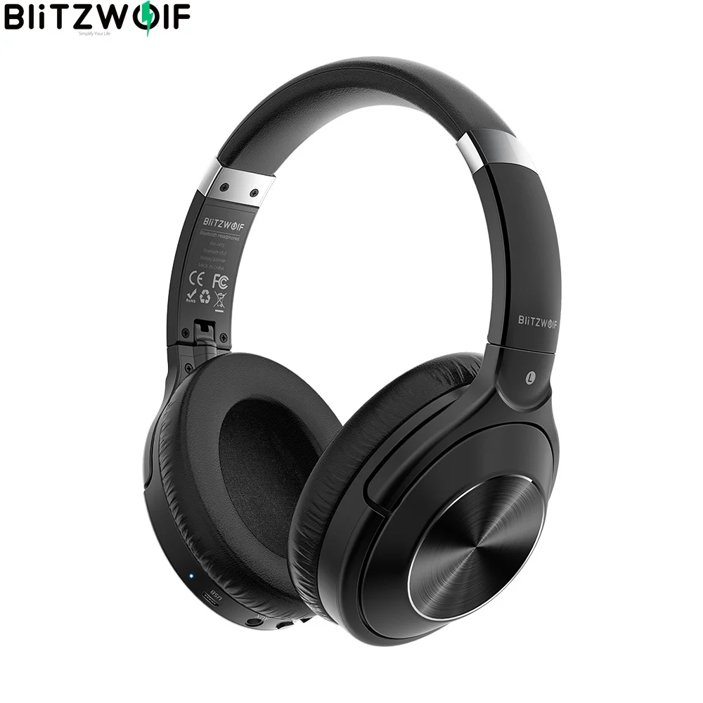 BlitzWolf BW-HP3 Wireless bluetooth Headphone 40mm Driver Graphene Diaphragm HiFi Stereo Over-Ear Noise Canceling Gaming Headset
