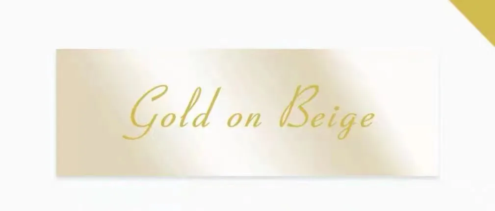 Gold on Beige