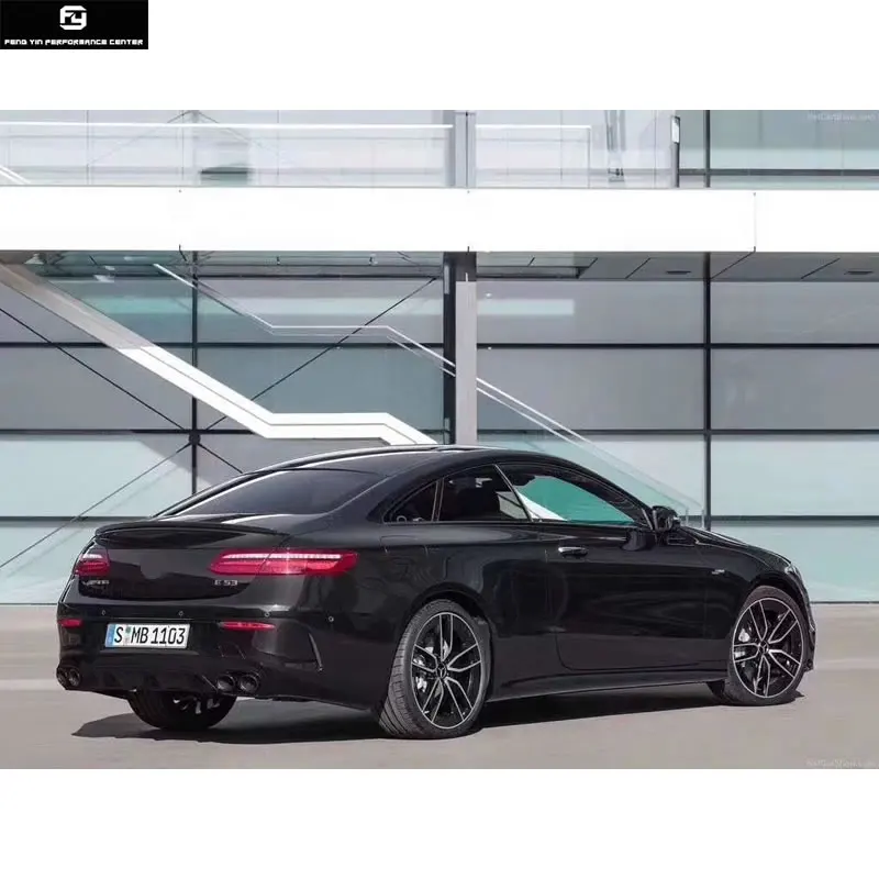 W213 E300 E63 AMG стиль выхлопная труба из нержавеющей стали заднего бампера Диффузор для Mercedes Benz W213 E300 E200 Комплект кузова