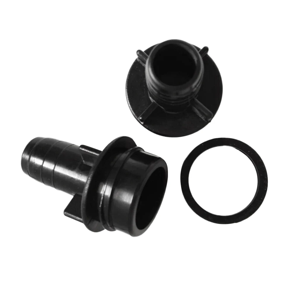 2 Pieces Nylon Inflatable Boat Valve Adapter Canoe Foot Pump Hose Connector