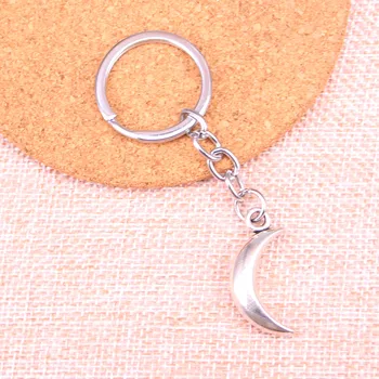 

20pcs moon Keychain 31*14mm Pendants Car Key Chain Ring Holder Keyring Souvenir Jewelry Gift