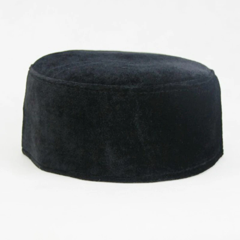 Men Muslim Prayer Hat Islamic Soft Shell Beanie Skull Flat Cap Male Simple Solid Color Ramadan Arabic Dubai Head Wear Hat