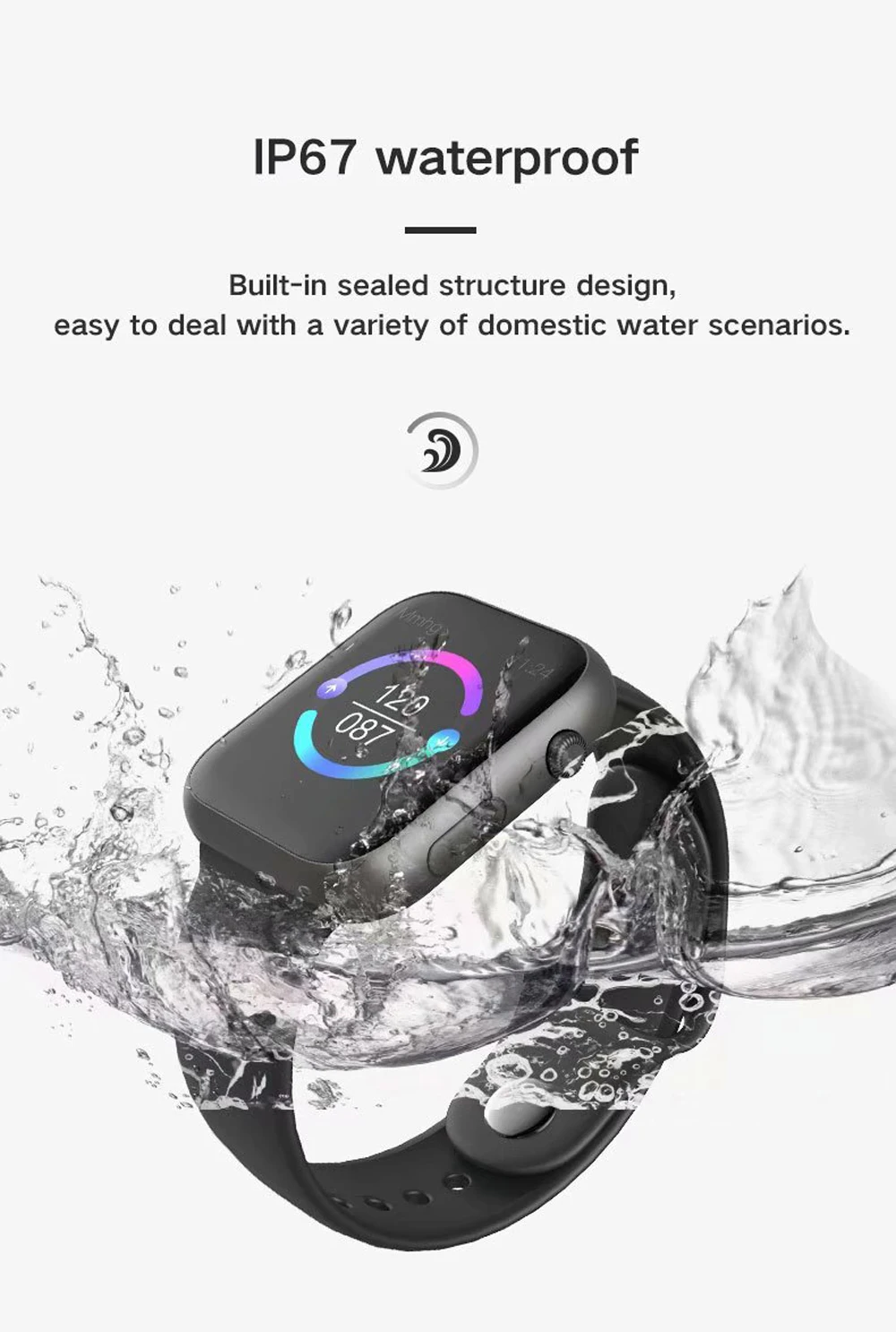 Tinymons SX16 смарт-монитор сердечного ритма кровяное давление фитнес-трекер IP67 браслет спортивные Смарт-часы Совместимость IOS и Android