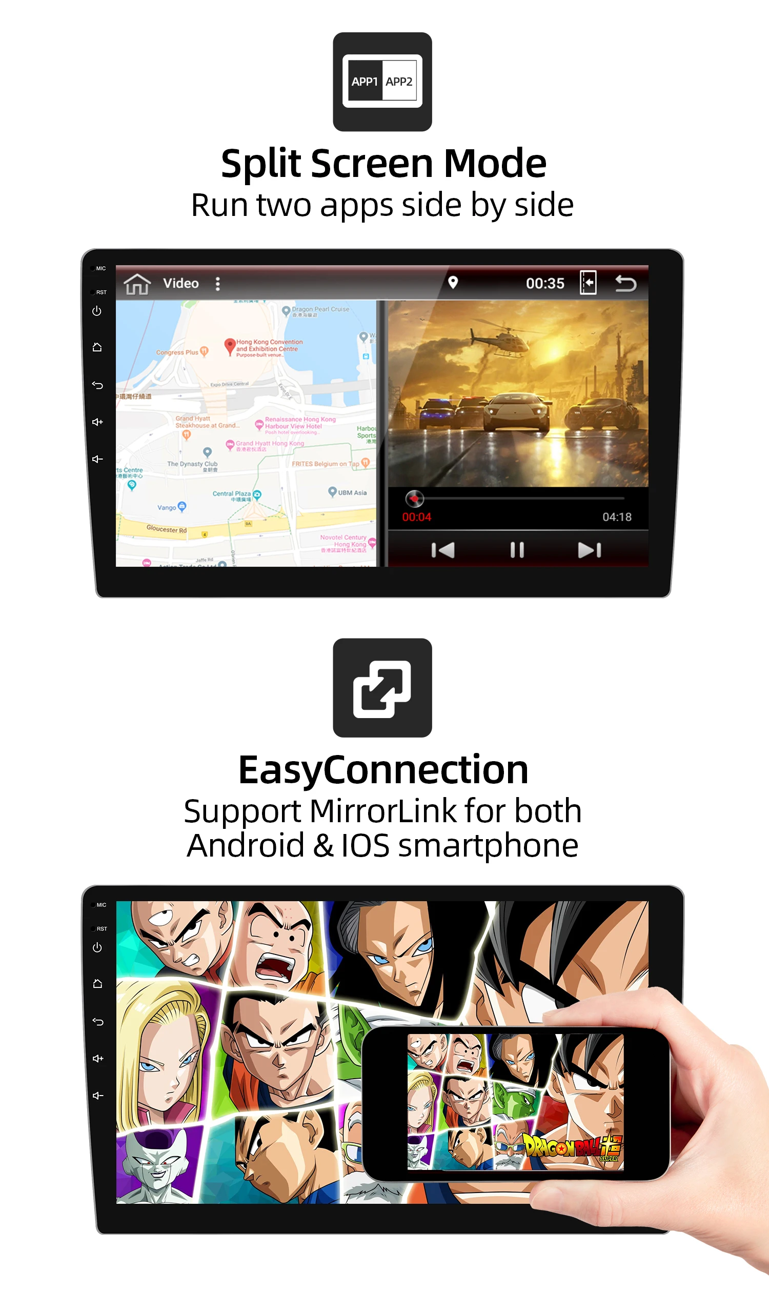 1 din DSP Android 10 Восьмиядерный PX6 автомобильный Радио Стерео GPS Navi Аудио Видео блок ПК