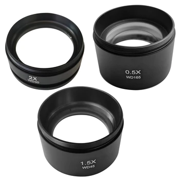 

0.5X 1.5X 2X Trinocular Stereoscopic Auxiliary Objective nifier, Used to Change Field of View