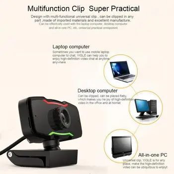 

USB Computer Webcam Conference Video Online Class Live Teaching Camera Full HD Webcam With Microphone For Computer / Laptop