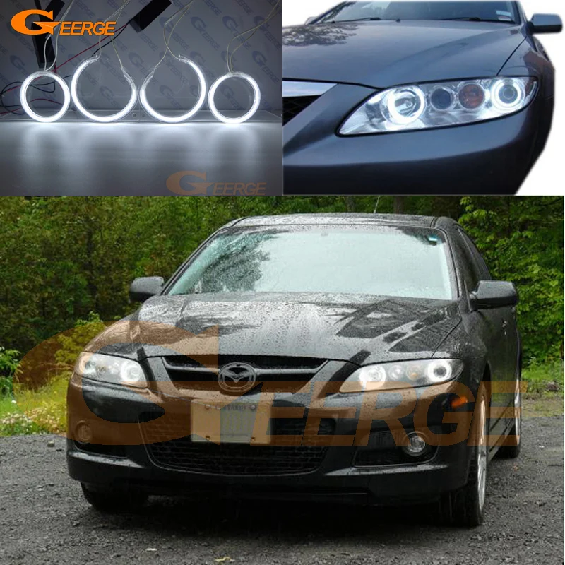 Для Mazda Mazda6 Mazdaspeed 6 MS6 2002 2008 отличные Кольца 4 шт. ультра яркие CCFL ангельские глаза