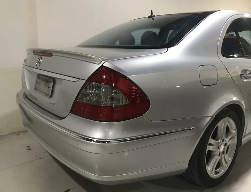 Спойлер для W211 2003-2006 Mercedes-Benz W211 YC E-class E200 E260, спойлер из АБС-пластика, заднее крыло, цветной задний спойлер
