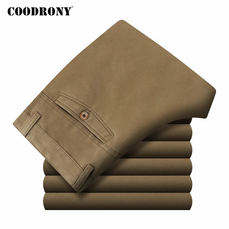 COODRONY Brand Mens Pants Spring Autumn Business Casual Straight Trousers High Quality 100% Pure Cotton Pant Men Clothing C9003 COODRONY Brand Mens Pants Spring Autumn Business Casual Straight Trousers High Quality 100% Pure Cotton Pant Men Clothing C9003