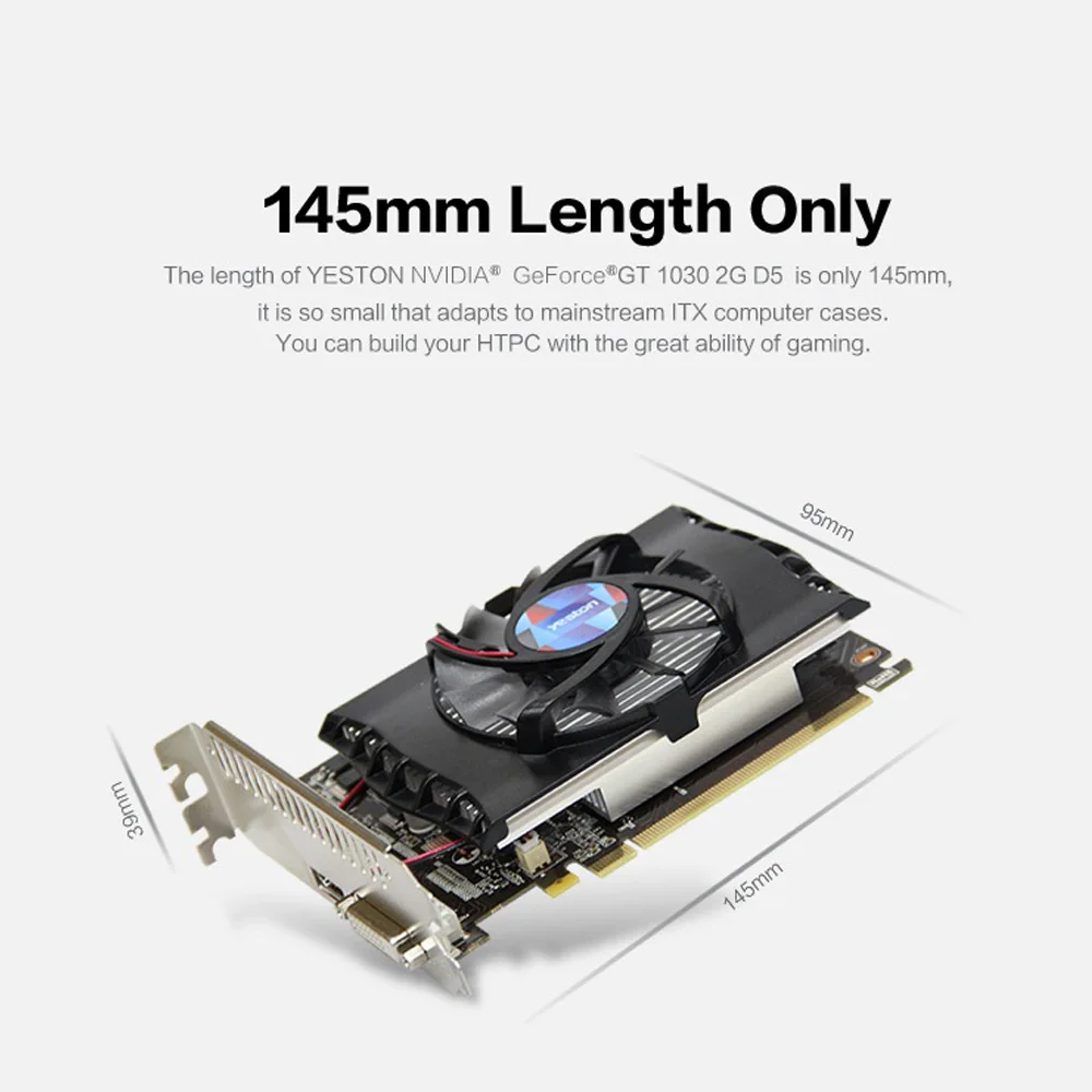 Yeston Gt 1030 2Gb Gddr5 Graphics Cards Nvidia Pci Express 3 0 Desktop Computer Pc Video 3