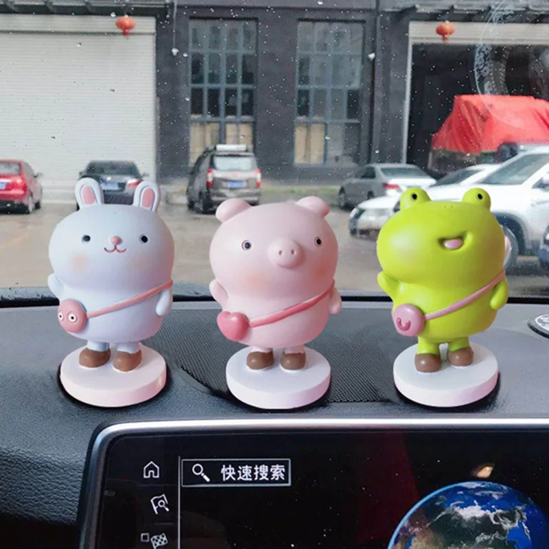 Cute Decoration Animals Car Ornaments Automobiles Dashboard Swinging Shaking Head Cat Doll Dancing Toys Accessories Gifts
