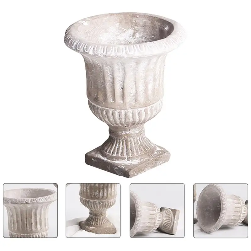 Pot de fleur,Vase en ciment, portefleurs, plantes hydroponiques