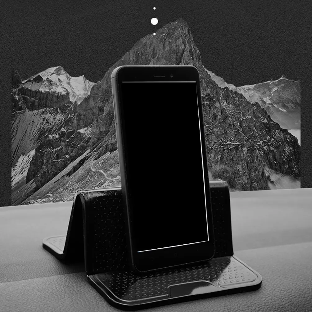 

Multi-Function Folding Bracket Creative Car Center Console Paste Bracket Mobile Phone Anti-Skid Pad Storage Mat