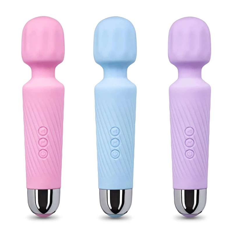 Powerful Personal Wand Massager Quiet&Waterproof Electric Massage 20 Vibration 8 Speeds Portable Magic Vibrating Massage