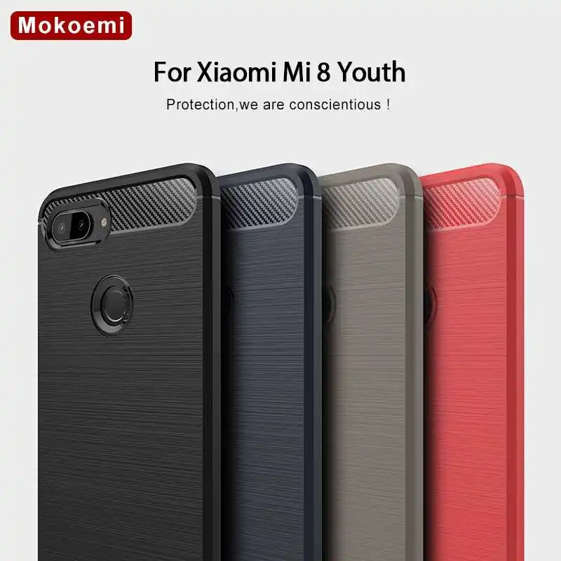 

Mokoemi Fashion Shock Proof Soft Silicone 6.26"For Xiaomi Mi 8 Youth Case For Xiaomi Mi 8 Youth Cell Phone Case Cover