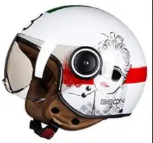 Мотоциклетный 3/4 открытый шлем для женщин и мужчин casco мотокросса электровелосипед велосипед безопасности capacete шлем - Цвет: 12