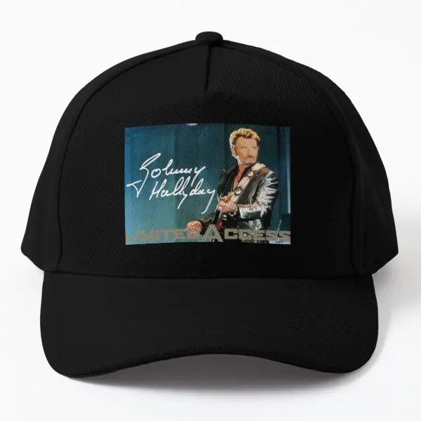 Johnny Hallyday Limited Access Baseball Cap Hat Bonnet Mens Snapback Women Casual Hip Hop Printed Black Fish Czapka Sun | Аксессуары для