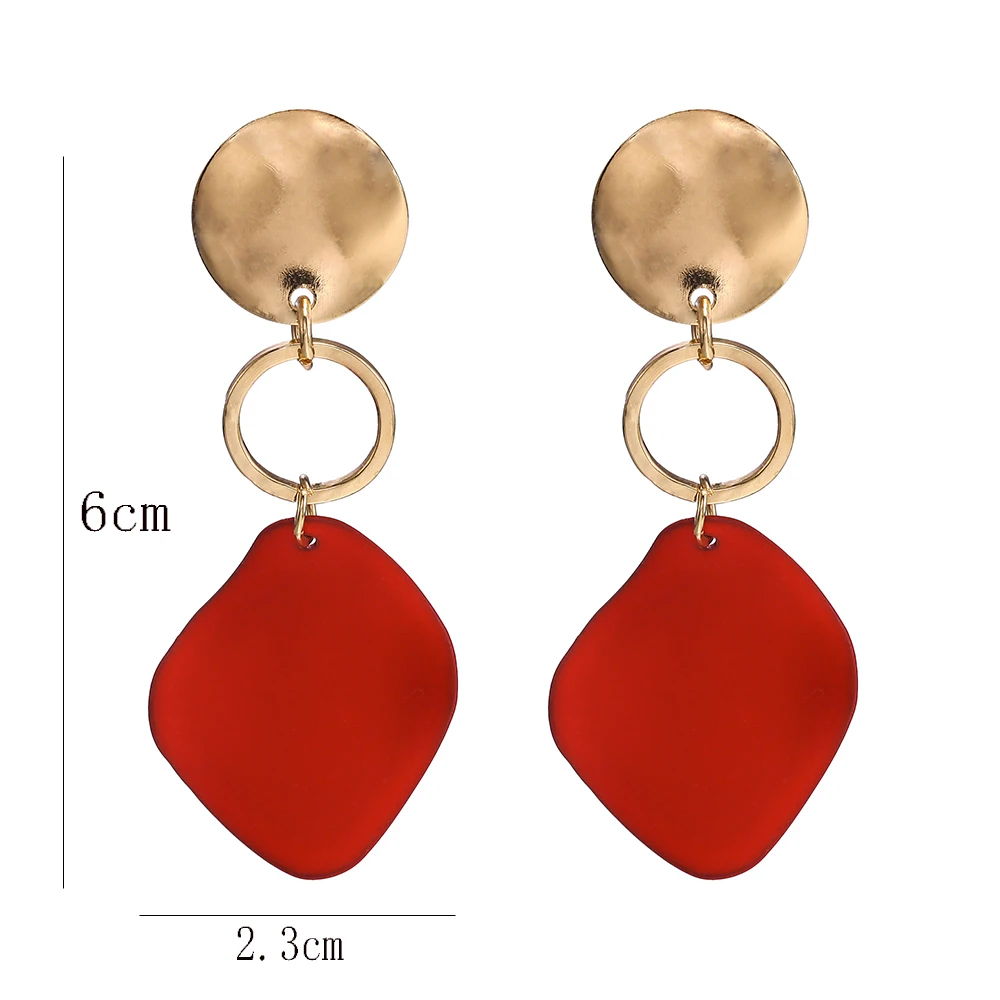 Women Clip Earrings Geometric Vintage Irregular No Hole
