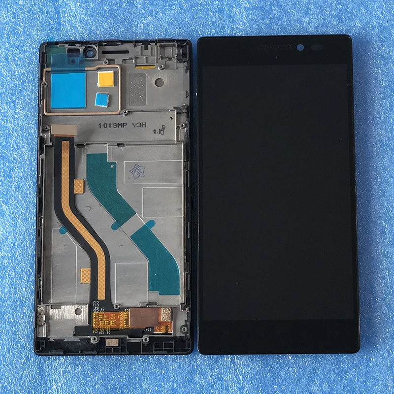

Original LCD Display Frame For 5.0" Lenovo Vibe X2 Axisinternational LCD Screen+Touch Panel Digitizer For Lenovo Vibe X2 Display
