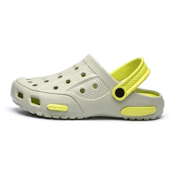 

2020 New Designer Summer Clogs For Man Sandals Crocks Man Shoes Black Beach Sandal Hollow Slides Slippers Casual Jelly Shoes