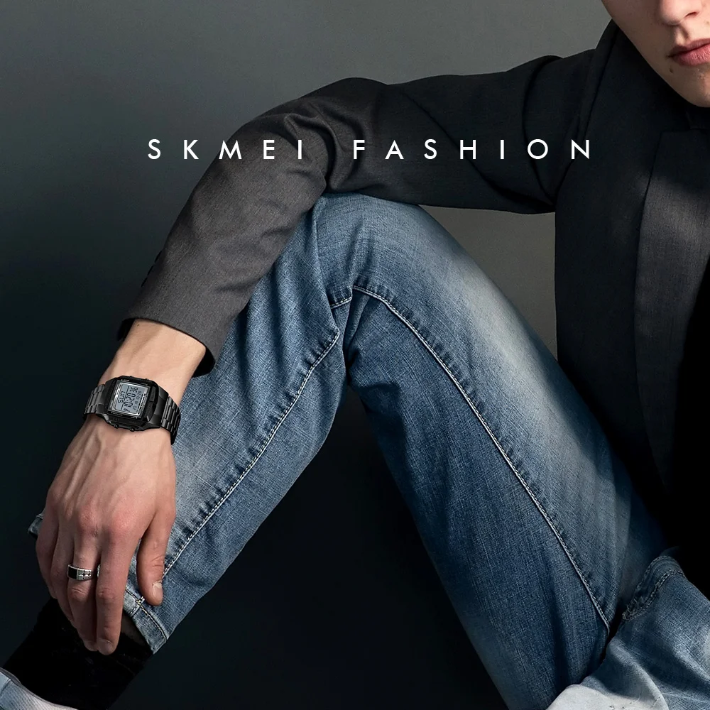 Часы SKMEI мужские из нержавеющей стали|Цифровые часы| |
