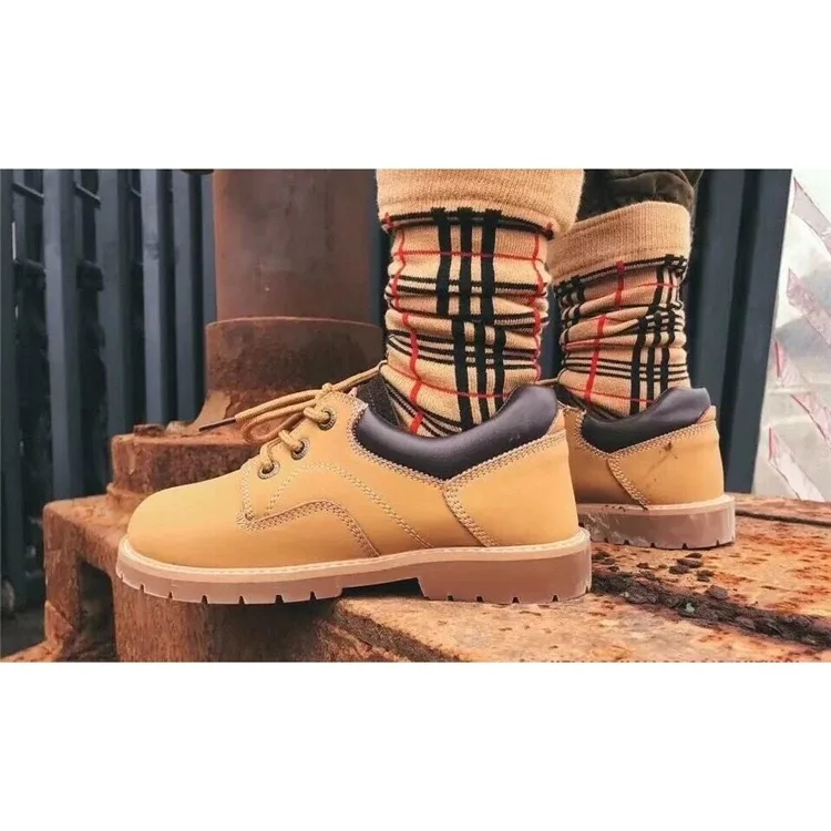B Home Celebrity Style Spring And Summer Children Versatile Plaid Socks Men And Women Children Socks Baby Tube Socks Children's