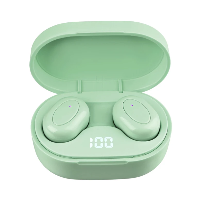 6 Colors TWS Wireless Bluetooth Headphone Noise Reduction Mini Earbuds LED Digital Display in ear Earphone Stereo Gaming Headset