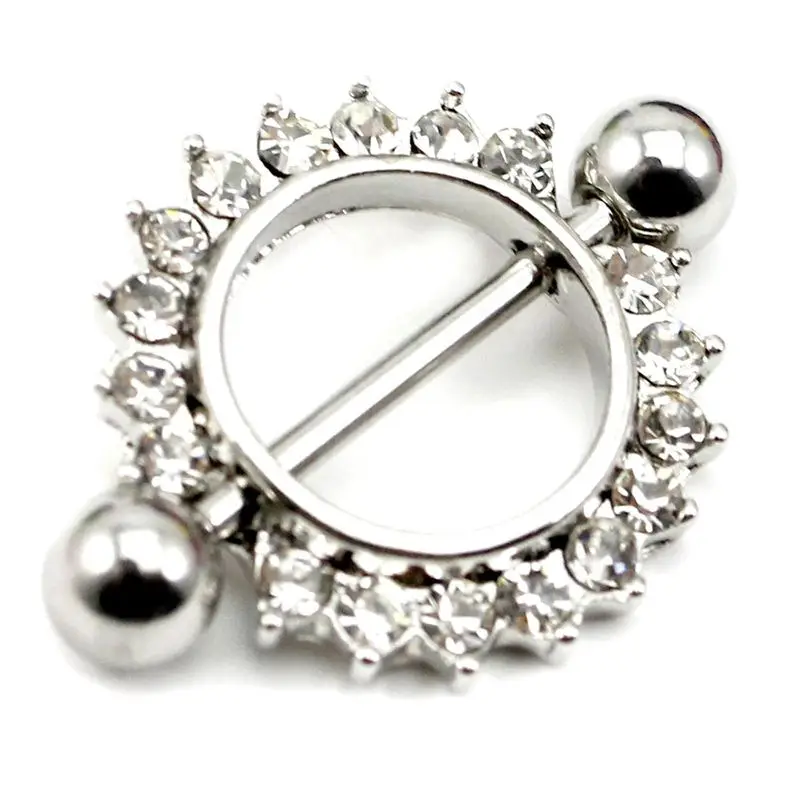 1 шт. удивительные нержавеющая сталь любовь ниппель щит Бар кольцо Пирсинг