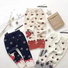 Ml0719 Autumn And Winter New Style Men And Women Baby Cute Animal Leggings CHILDREN'S Knit Pants
