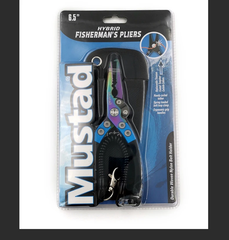 Mustad приманка Пилер Многофункциональный рыболовный Пилер ножницы прочные плоскогубцы рыболовные приманки зажим рыба обжимной инструмент Pesca