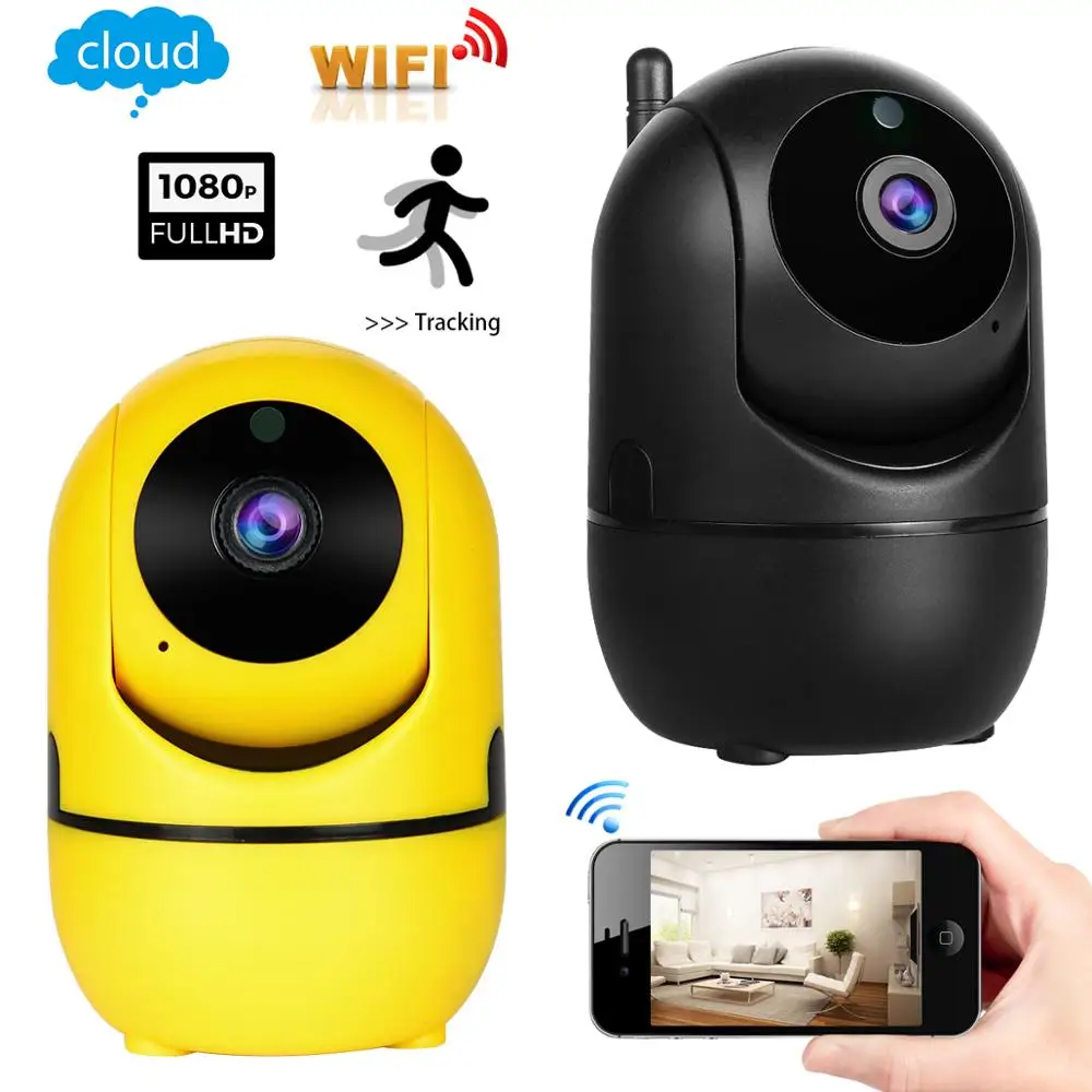 

1080P HD Wireless IP Camera Cloud Wifi Camera Smart Auto Tracking Human Home Security Surveillance CCTV Network AI Camera