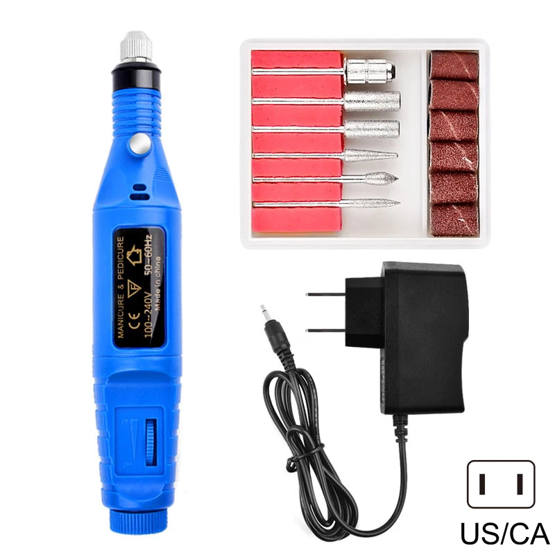 

Manicure Machine Electric Nail Drill Bit Set Mill Cutter Mini Nail Art Sanding File CD88