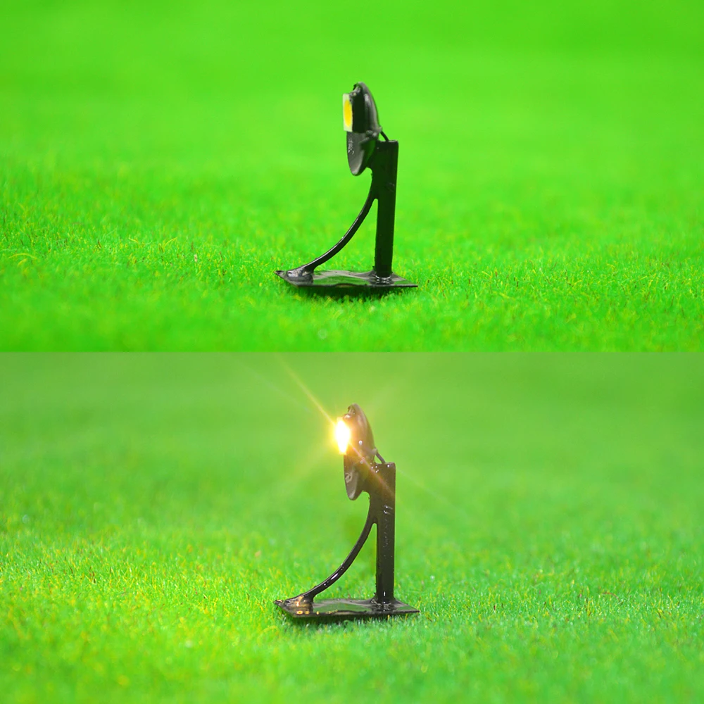 10 шт. масштабная модель светильник Теплый для строительства поезд сад streent сцены