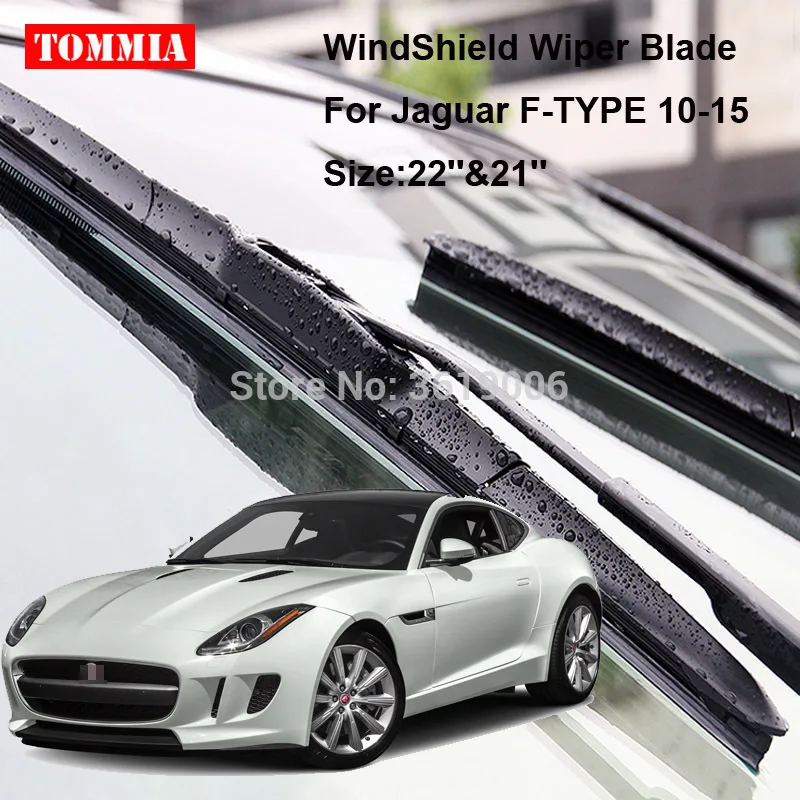 TOMMIA для Jaguar F-TYPE 10-15 2 шт передние мягкие резиновые щетки стеклоочистителя ветрового стекла