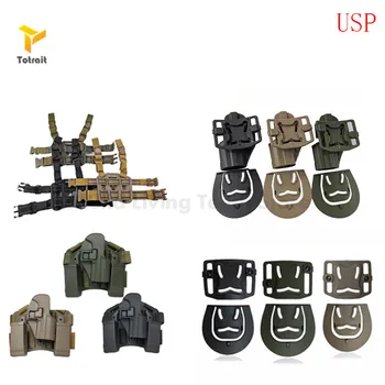 

CQC Tactical Gun Holster For H&K USP Compact RH Pistol Paddle waist leg Belt Holster Paintball Army Airsoft accessories