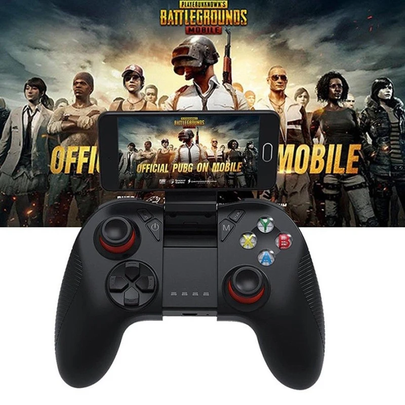Беспроводной Bluetooth игровой контроллер с держателем для телефона Зажимная стойка пульт дистанционного управления PUBG геймпад контроллер с usb-кабелем для зарядки