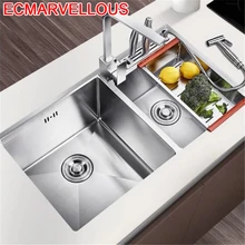 De Acero Inoxidable Tarjas Para Cocina Lavandino портативная нержавеющая сталь Куба Lavabo Fregadero Pia Cozinha кухонная раковина